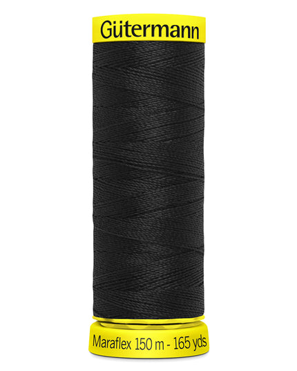 Gutermann 150m Maraflex Stretch Jersey Thread - 000 Black