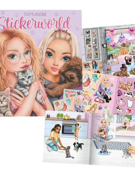 TOPModel Stickerworld KITTY and DOGGY