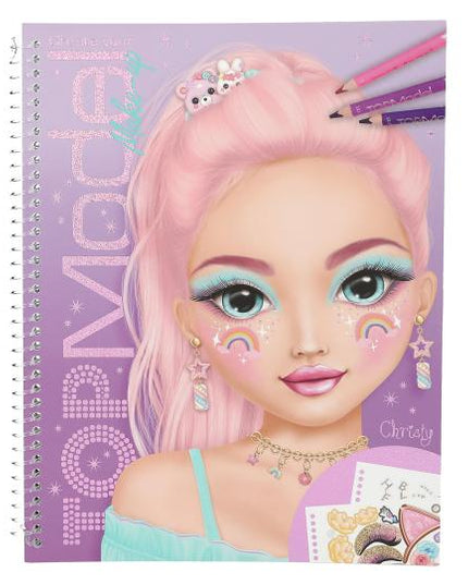 TOPModel Make Up Colouring Book