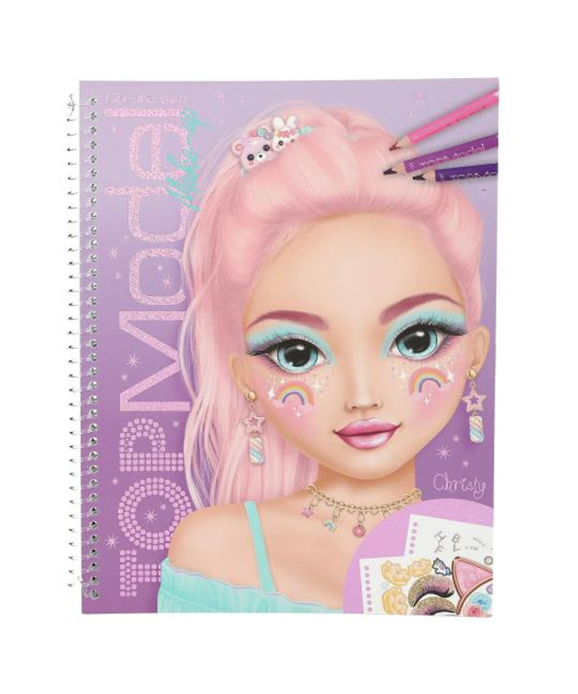TOPModel Make Up Colouring Book