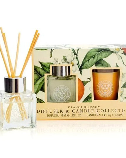 Orange Blossom Diffuser & Candle Collection Gift Set – 45ml Reed Diffuser + 55g Candle