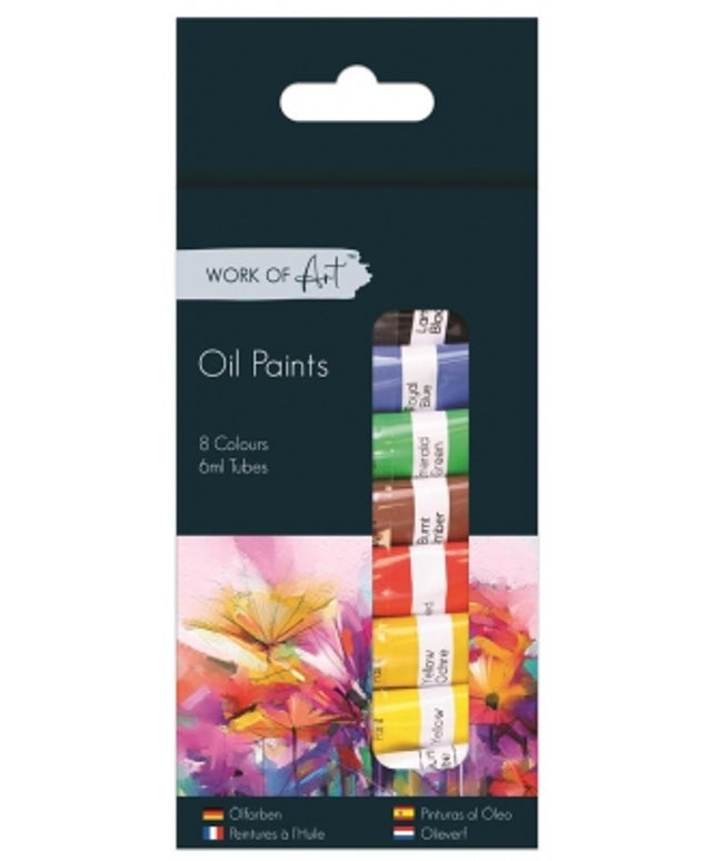 Oil Paints 8 x 6ml Tubes