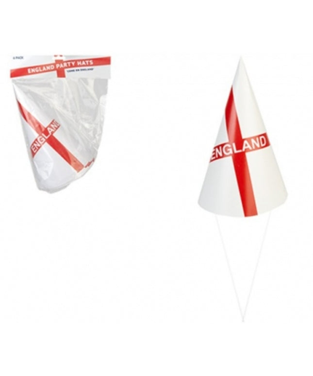 St George Paper Party Hats 9" pack6