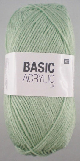 Rico Design Basic Acrylic DK Yarn Mint 025 – 100g