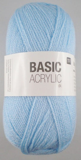 Rico Design Basic Acrylic DK Yarn Light Blue 008 – 100g