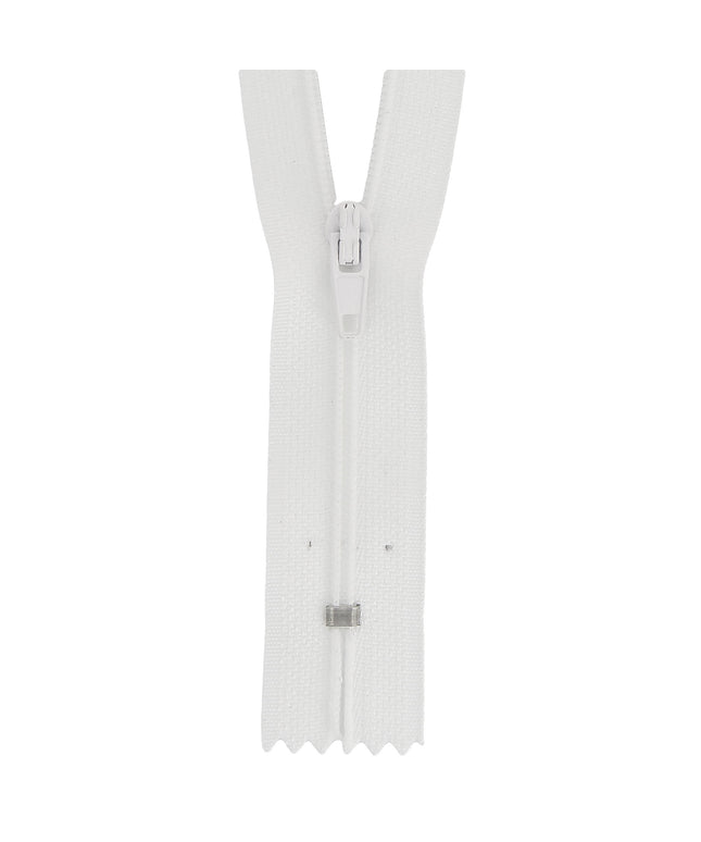 Nylon Dress & Skirt Zip: 18cm: White