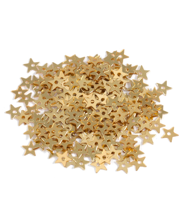 Sequins: Stars: 5mm: Gold