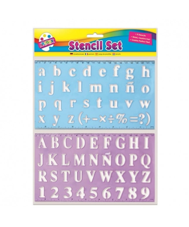ALPHABET STENCIL SET