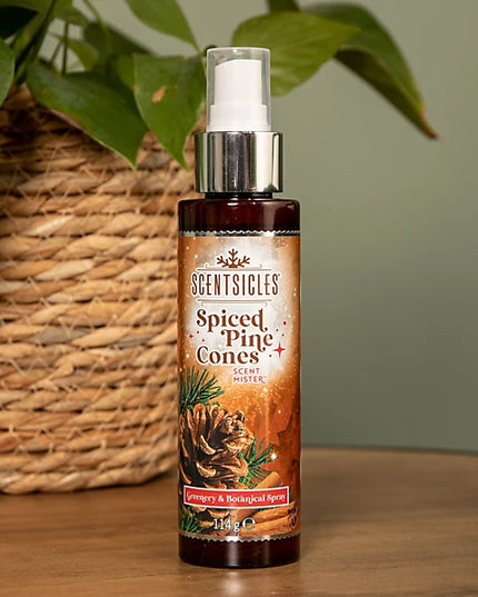 114ml Spiced Pinecone Scentsicles Christmas Decoration Spray Mist