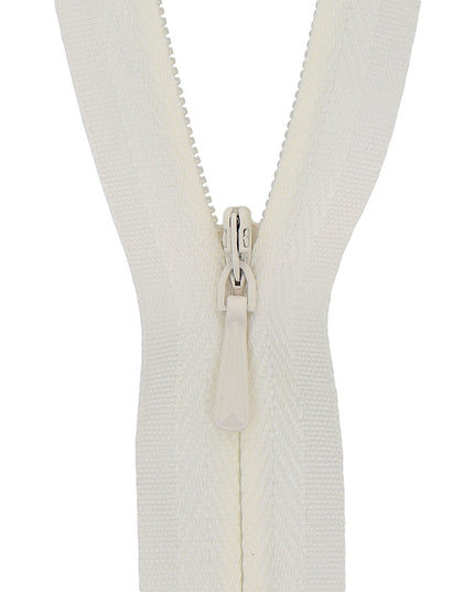 Concealed Zip Closed End: 60cm: Cream