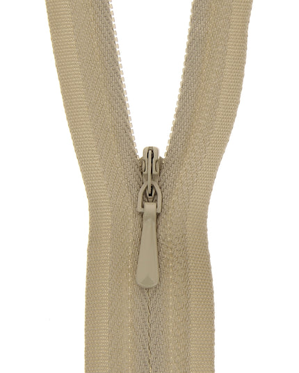 Concealed Zip Closed End: 60cm: Fawn
