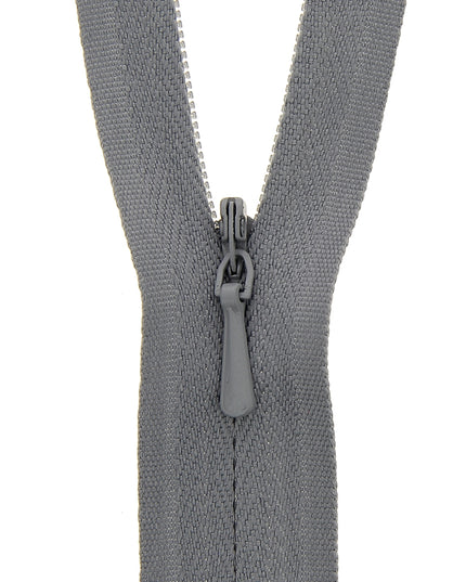 Concealed Zip Closed End: 60cm: Dark Grey