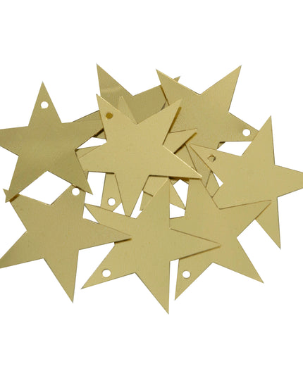 Sequins: Stars: 28mm: Gold