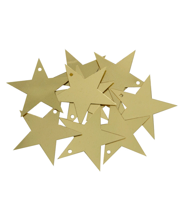 Sequins: Stars: 28mm: Gold
