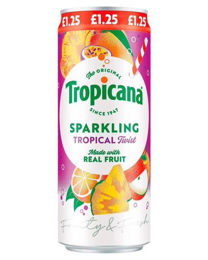 Tropicana Sparkling Tropical Twist Juice Drink 250ml
