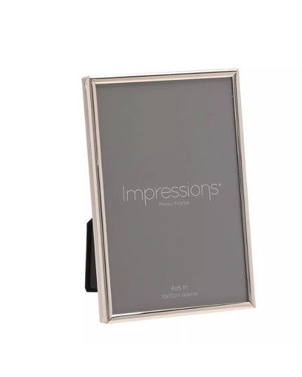 Impressions Silverplated Photo Frame Oblong Thin - 4"X 6"