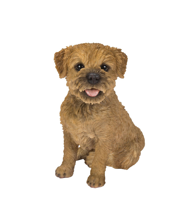 Vivid Arts Sitting Border Terrier dog ornament