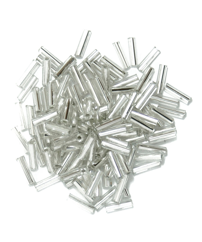 Beads: Bugle: Silver