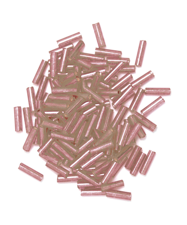 Beads: Bugle: Pink