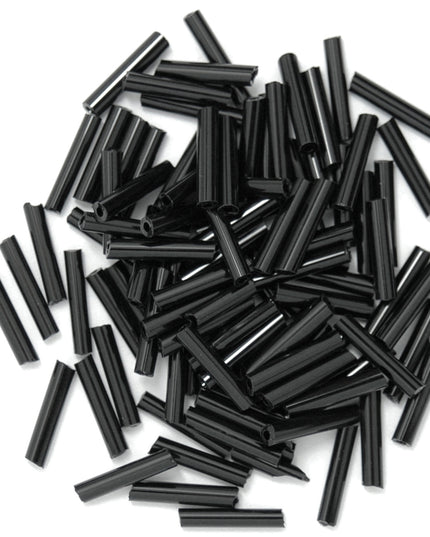 Beads: Bugle: Long: Black