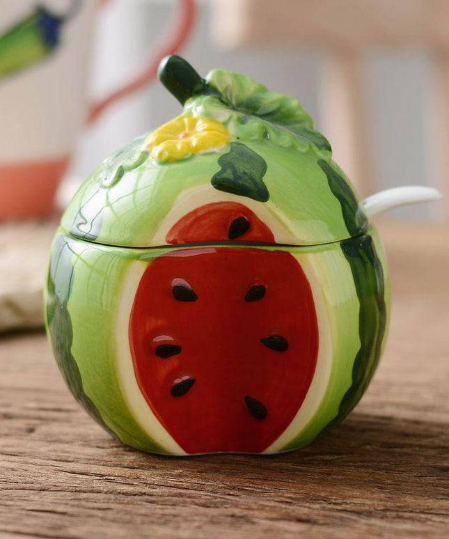 Ceramic Fruit Seasoning Jar