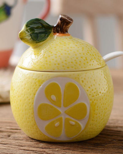 Ceramic Fruit Seasoning Jar
