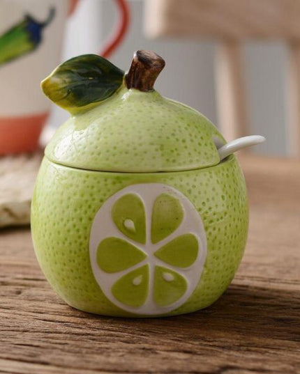 Ceramic Fruit Seasoning Jar