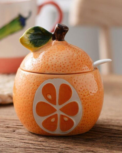 Ceramic Fruit Seasoning Jar