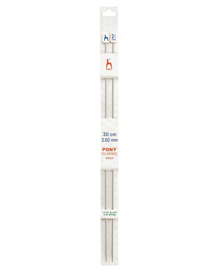 Knitting Pins Single Ended Classic 30cm X 2.50mm