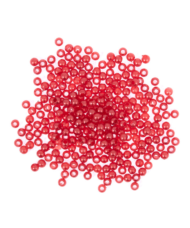 Beads: Pearls: 3mm: Red