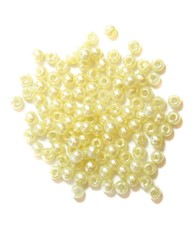 Beads: Pearl: 3mm: Cream