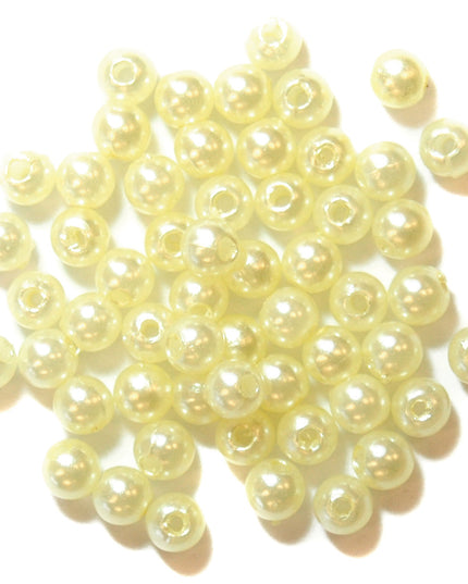 Beads: Pearl: 4mm: Cream: Pack of 86 Pieces