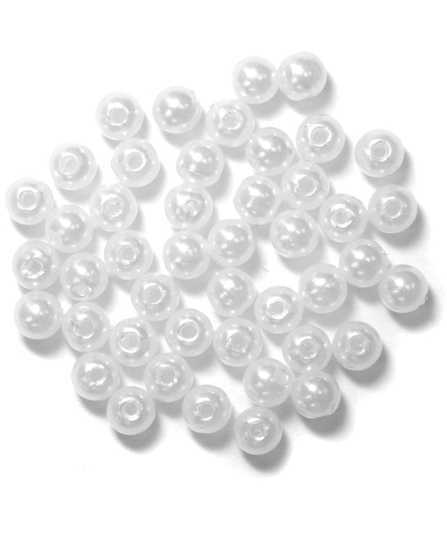 Beads: Pearl: 5mm: Pearl: 40 Pieces
