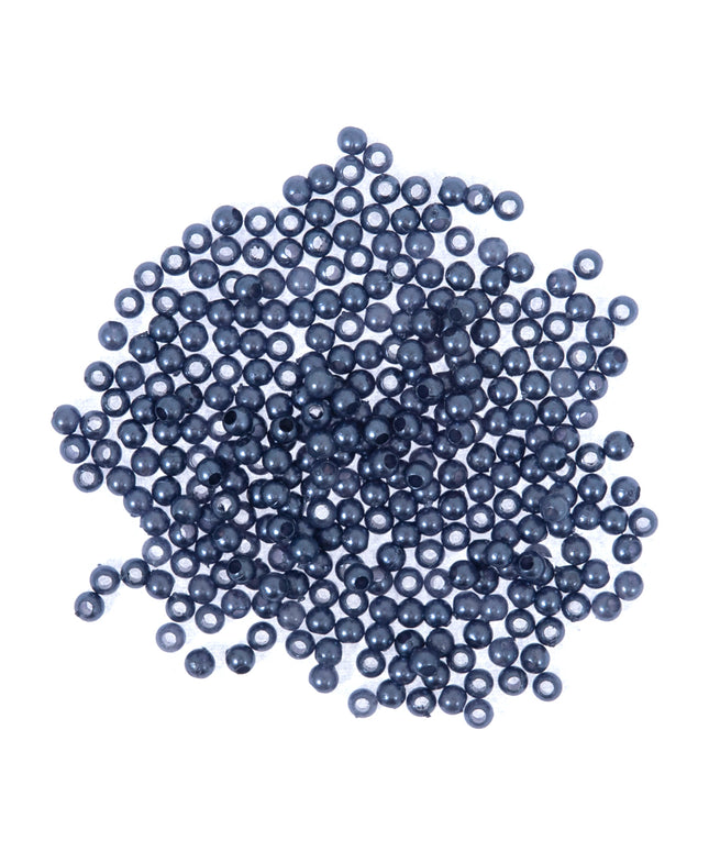 Beads: Pearls: 6mm: Navy Blue: 20 Pieces