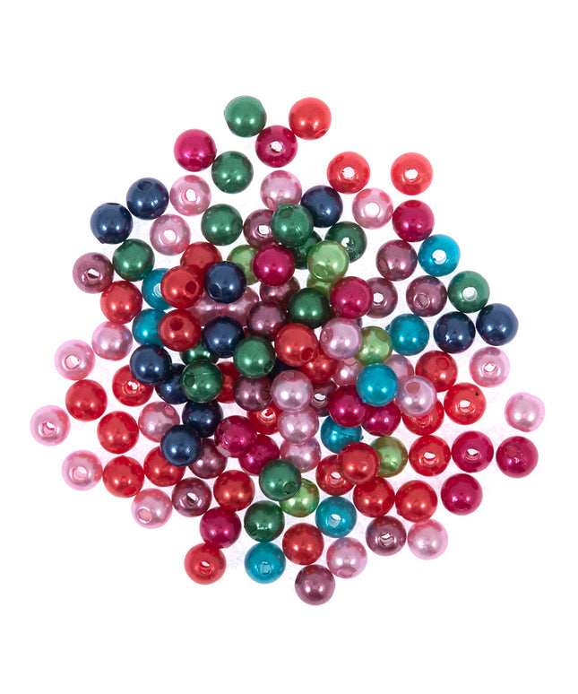 Beads: Pearls: 6mm: Multi: 20 Pieces