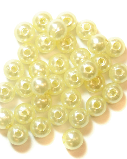 Beads: Pearl: 6mm: Cream