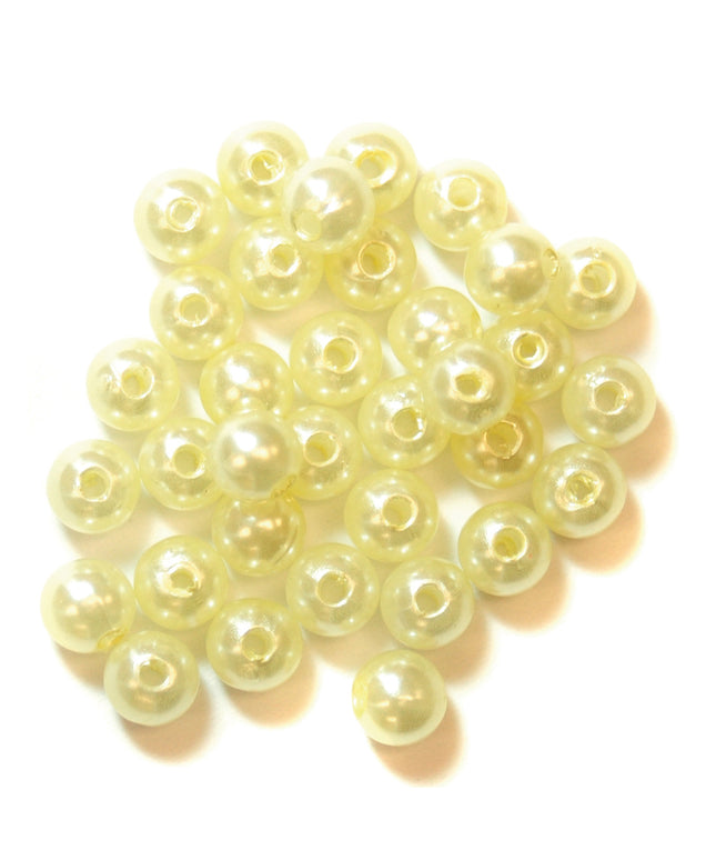 Beads: Pearl: 6mm: Cream