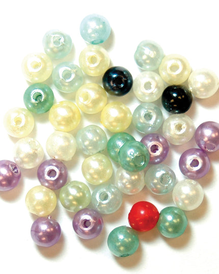 Beads: Pearl: Assorted Pastel
