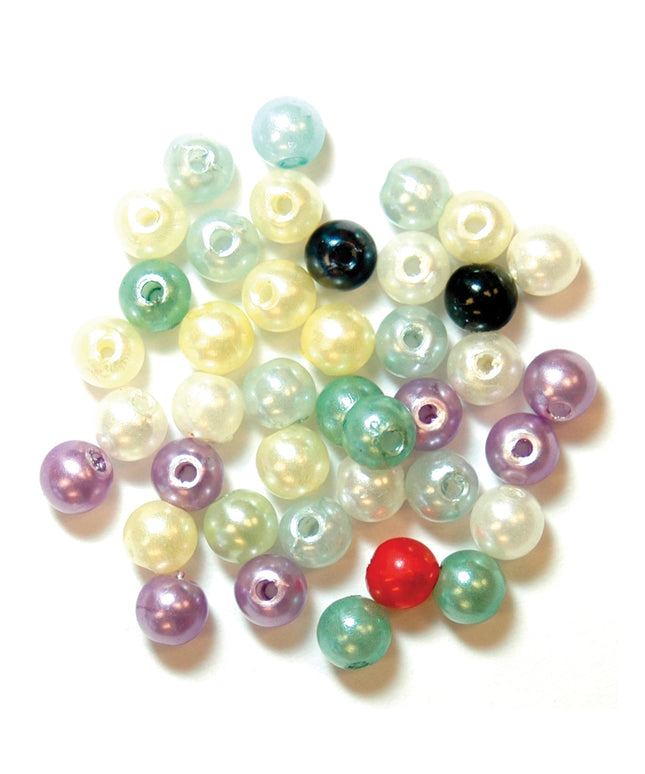 Beads: Pearl: Assorted Pastel