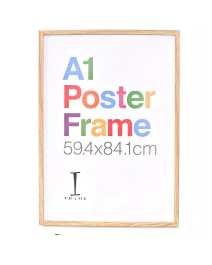 iFrame Wood Finish Poster Frame A1