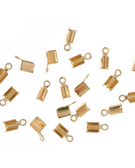 Leather Crimps: Flat: Gilt
