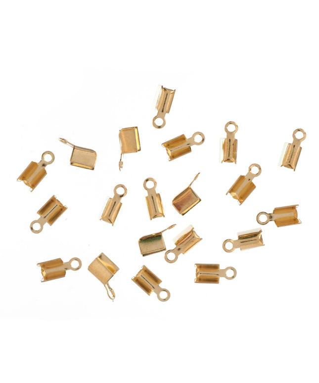Leather Crimps: Flat: Gilt