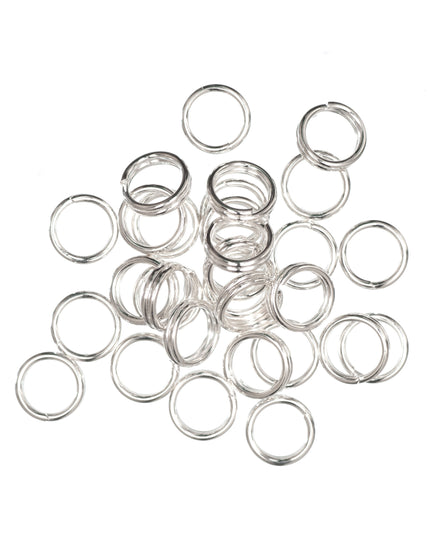 Split Rings: Silver: 5mm
