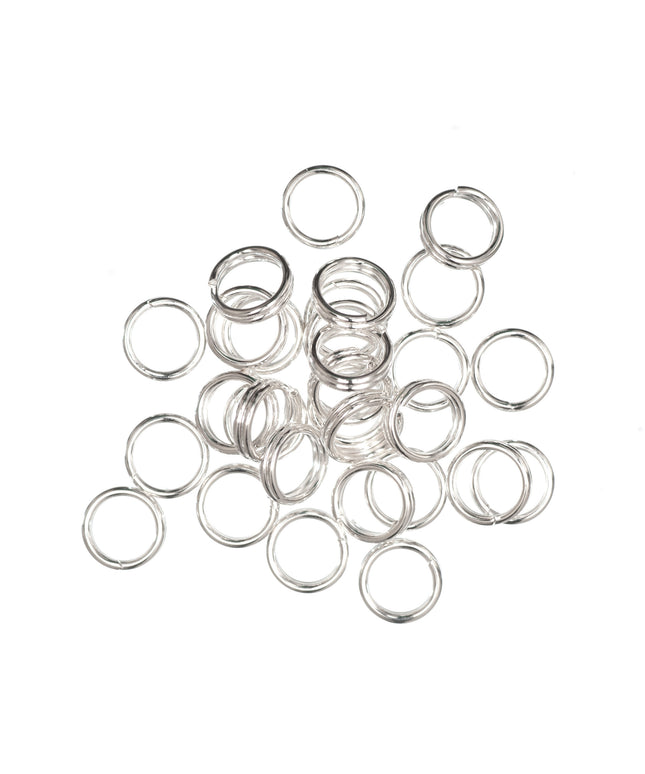 Split Rings: Silver: 5mm