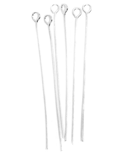 Eye Pins: Silver: 50mm