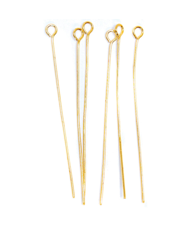 Eye Pins: Gilt: 50mm