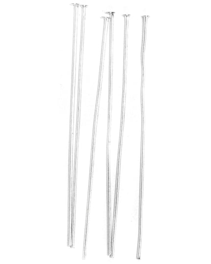 Head Pins: Silver: 50mm