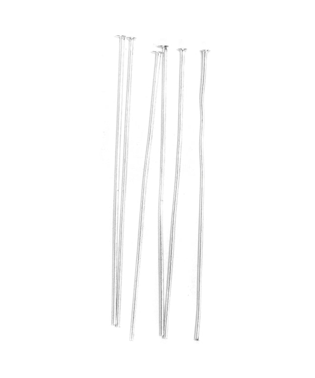 Head Pins: Silver: 50mm