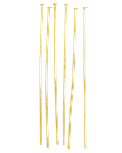 Head Pins: Gilt: 50mm