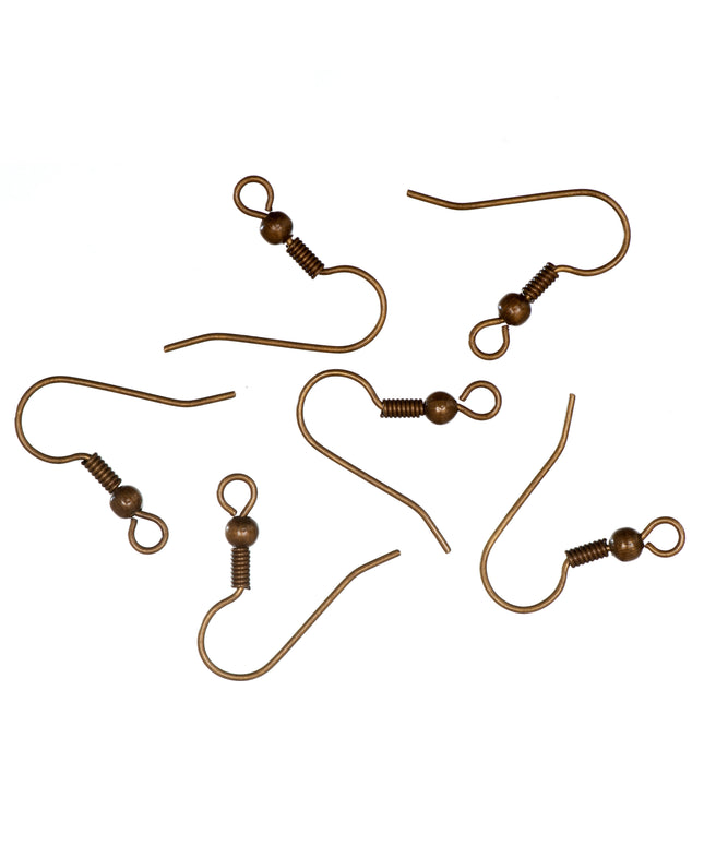 Long Ball Ear Wire: Antique